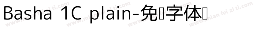 Basha 1C plain字体转换